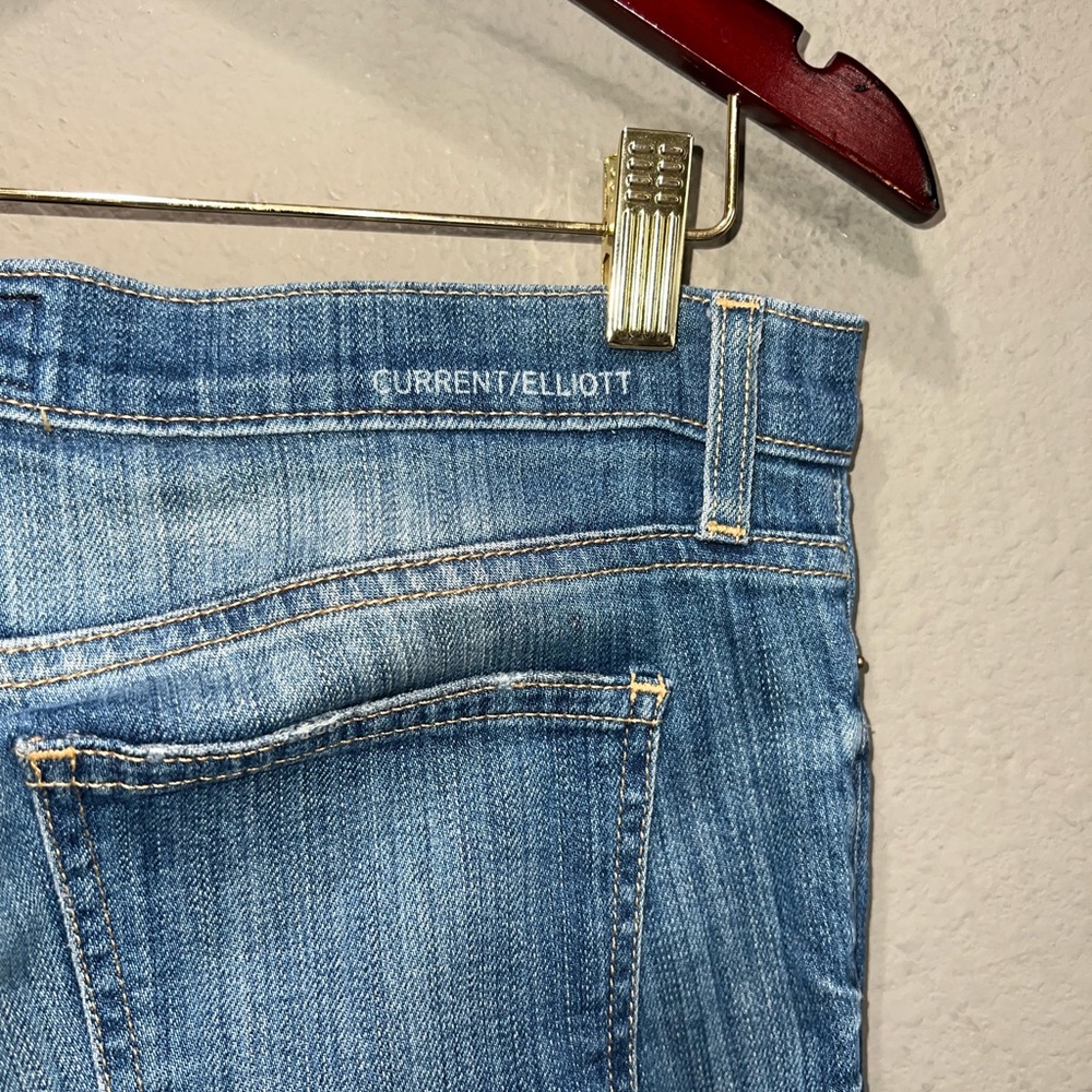 Anthropologie Current Elliott Patch Work Straight… - image 7